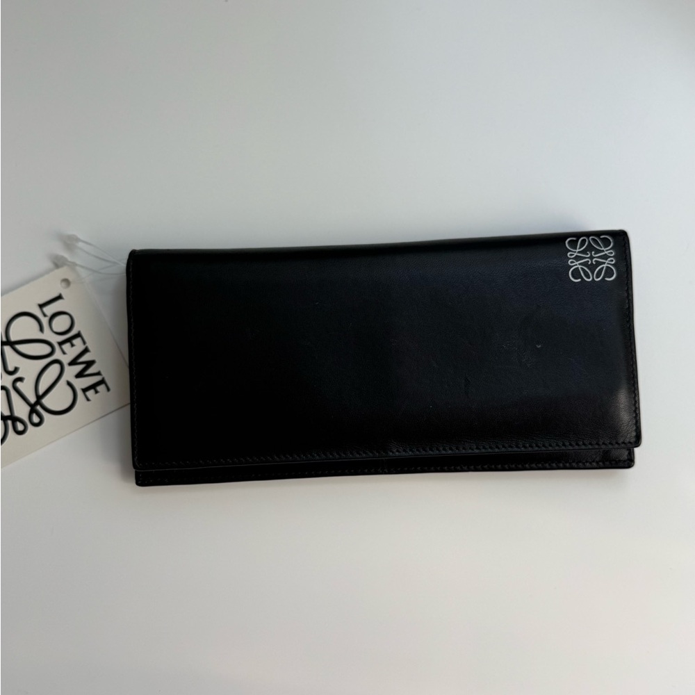 Loewe Anagram Black Leather Wallet